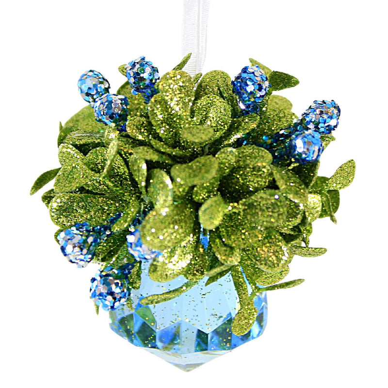 Ganz Mistletoe With Jewel Ornament - One Ornament 2.75 Inch, Acrylic - Berries Faceted Kk544 (61899)