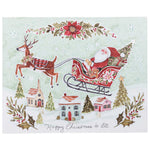 Ganz Santa's Delivery Canvas Print - One Canvas Print 15.75 Inch, Canvas - Reindeer Village Sleigh Mx190417 (61917)