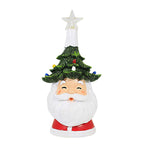 Ganz Santa With Tree Hat - One Figurine 7.5 Inch, Polyresin - Led Christmas Mx188689 (61919)