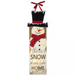 Ganz Snowman Banner - One Wall/Door Decor 35 Inch, Canvas - Lite-Up Top Hat Ex25716 (61929)