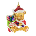 Christopher Radko Company Color Me Cute - One Ornament 5.25 Inch, Glass - First Teddy Bear 3013082 (61978)