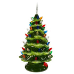 Kurt S. Adler Green Ceramic Lit Tree - - SBKGifts.com
