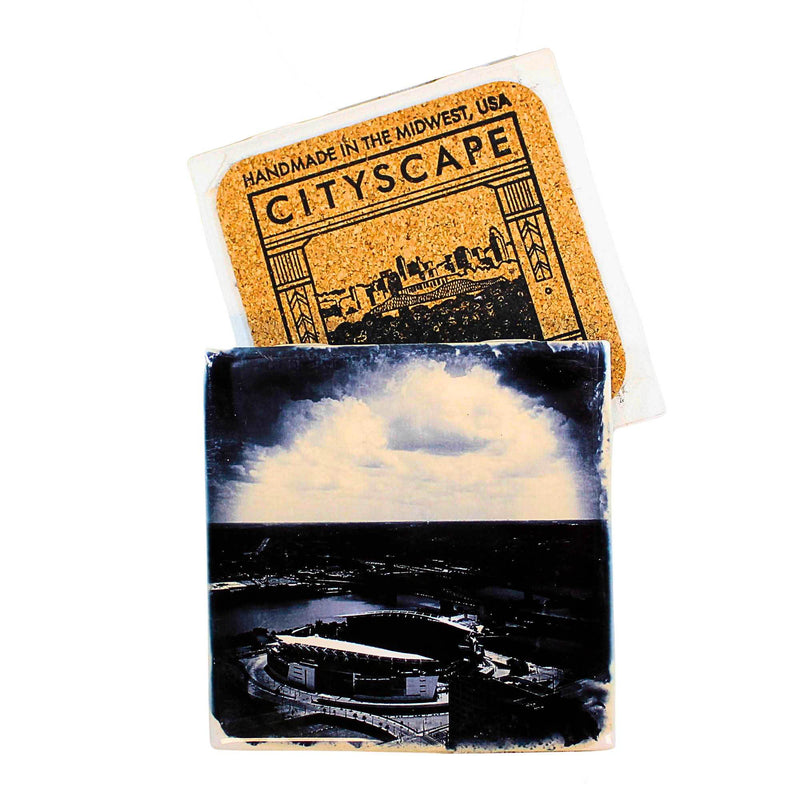 Cityscape Tiles Paul Brown Stadium. - One Coaster 4.25 Inch, Ceramic - Home Of The Bengals Paulbrownstad (62000)