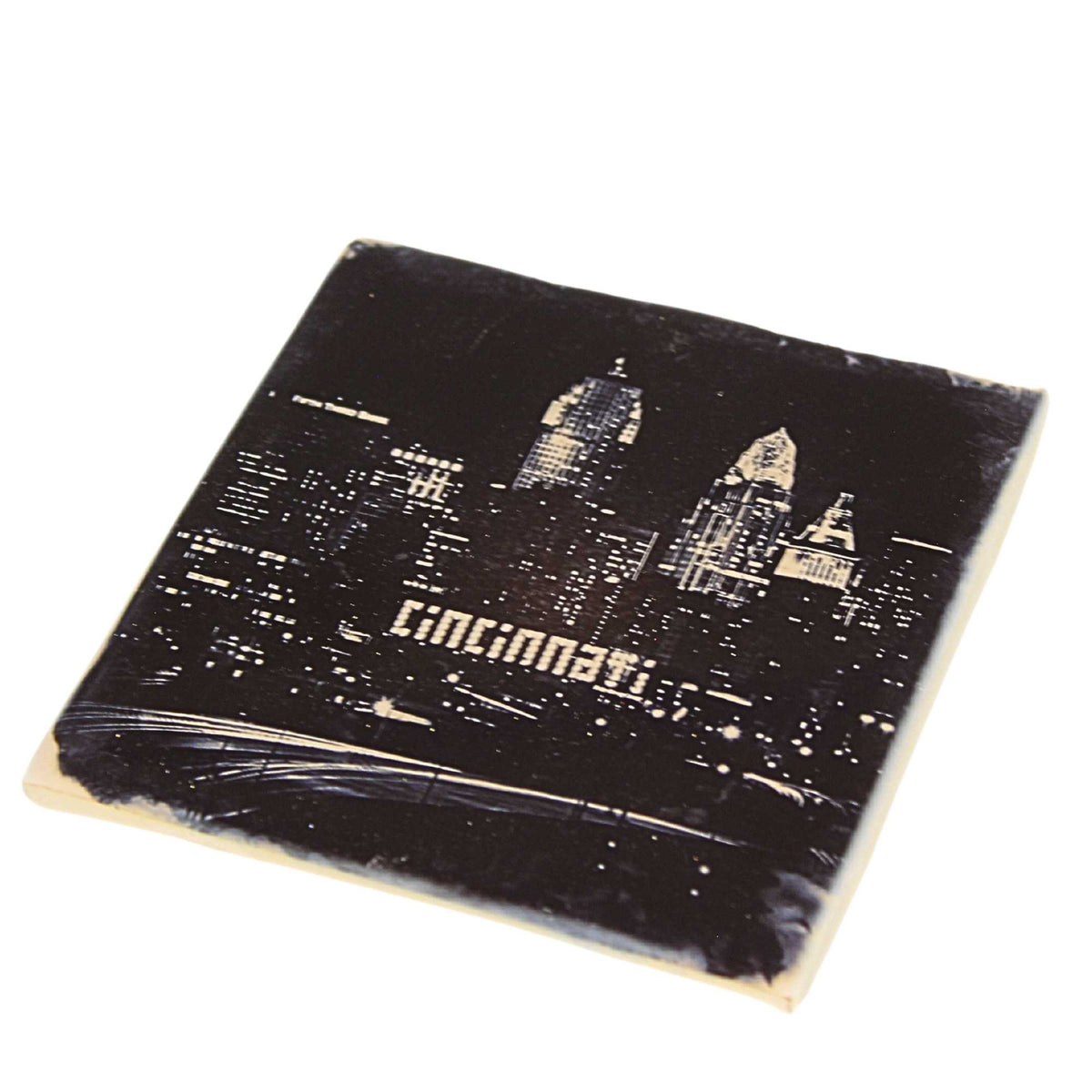 Cityscape Tiles Cincinnati Night Skyline - - SBKGifts.com
