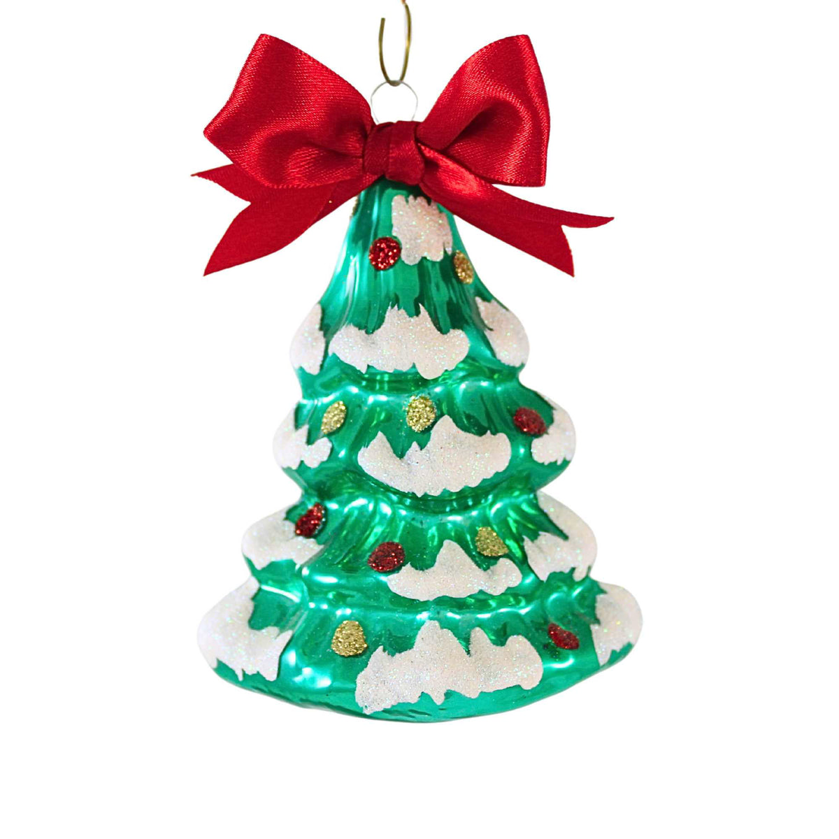 (62069) Snow Tipped Green Tree With Bow