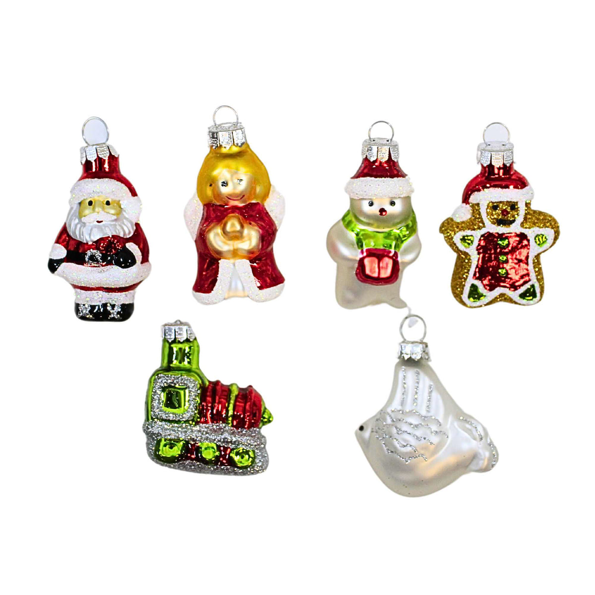 (62081) Mini Figural Christmas Ornament Set
