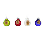 Craftoutlet.Com Gingerbread Ball Ornaments Set - 20 Mini Ball Ornaments 1.25 Inch, Glass - Mini Ball Ornaments 87944 (62099)