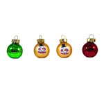 Craftoutlet.Com Snowmen Ball Ornament Set - 20 Mini Ball Ornaments 1.25 Inch, Glass - Mini Ball Ornaments 87948 (62103)