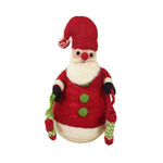 Ganz Wool Santa - One Figurine 8 Inch, Wool - Knit Socks Rounded Bottom Mx189865 (62138)