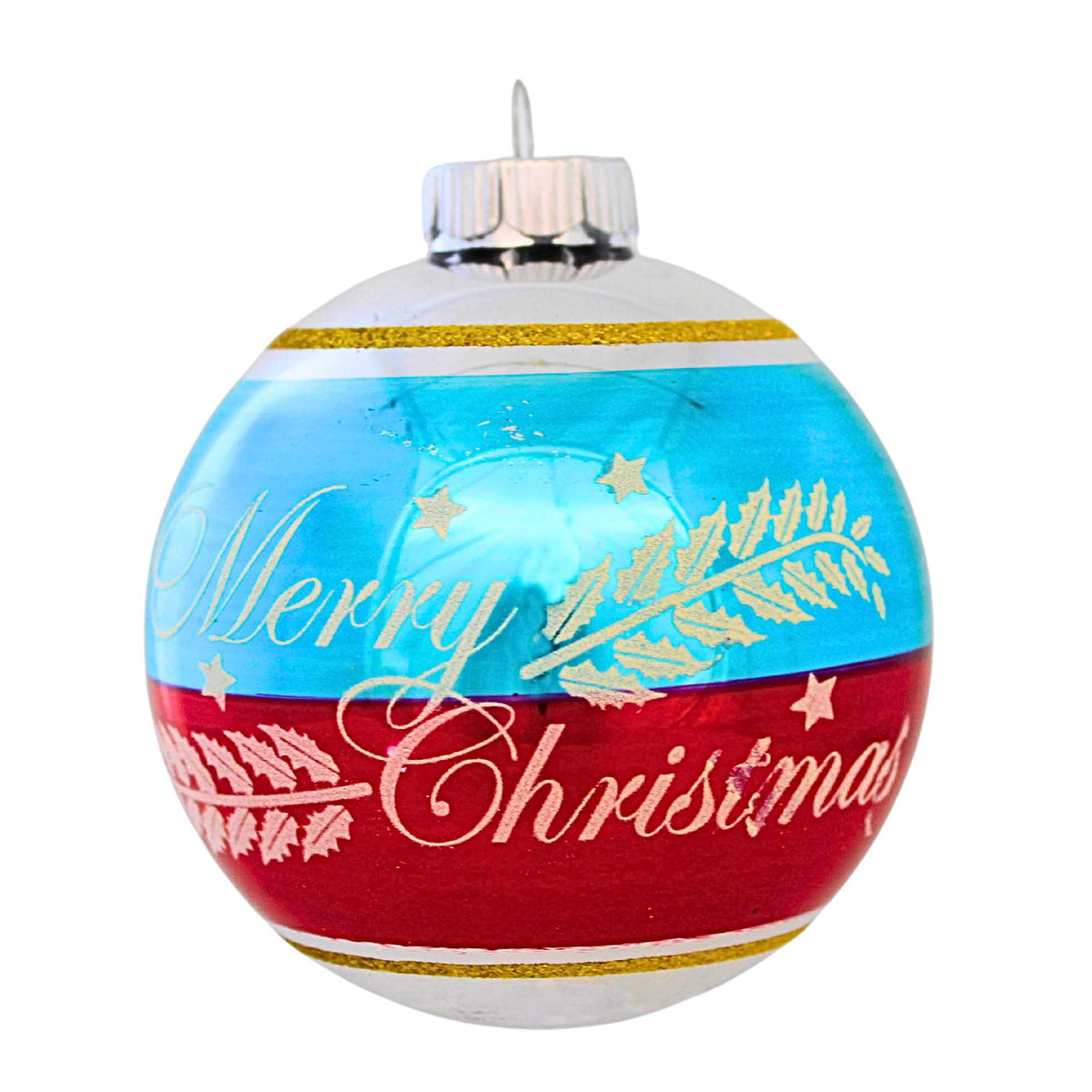(62267) Merry Christmas Flocked Ball