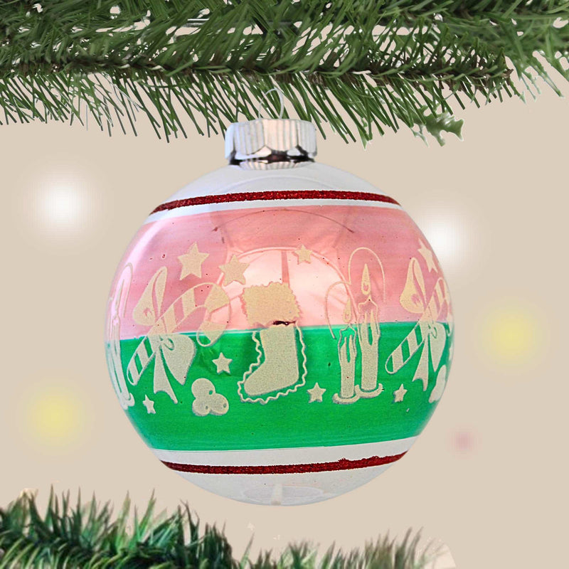 Christopher Radko Flocked Ball Ornament - - SBKGifts.com