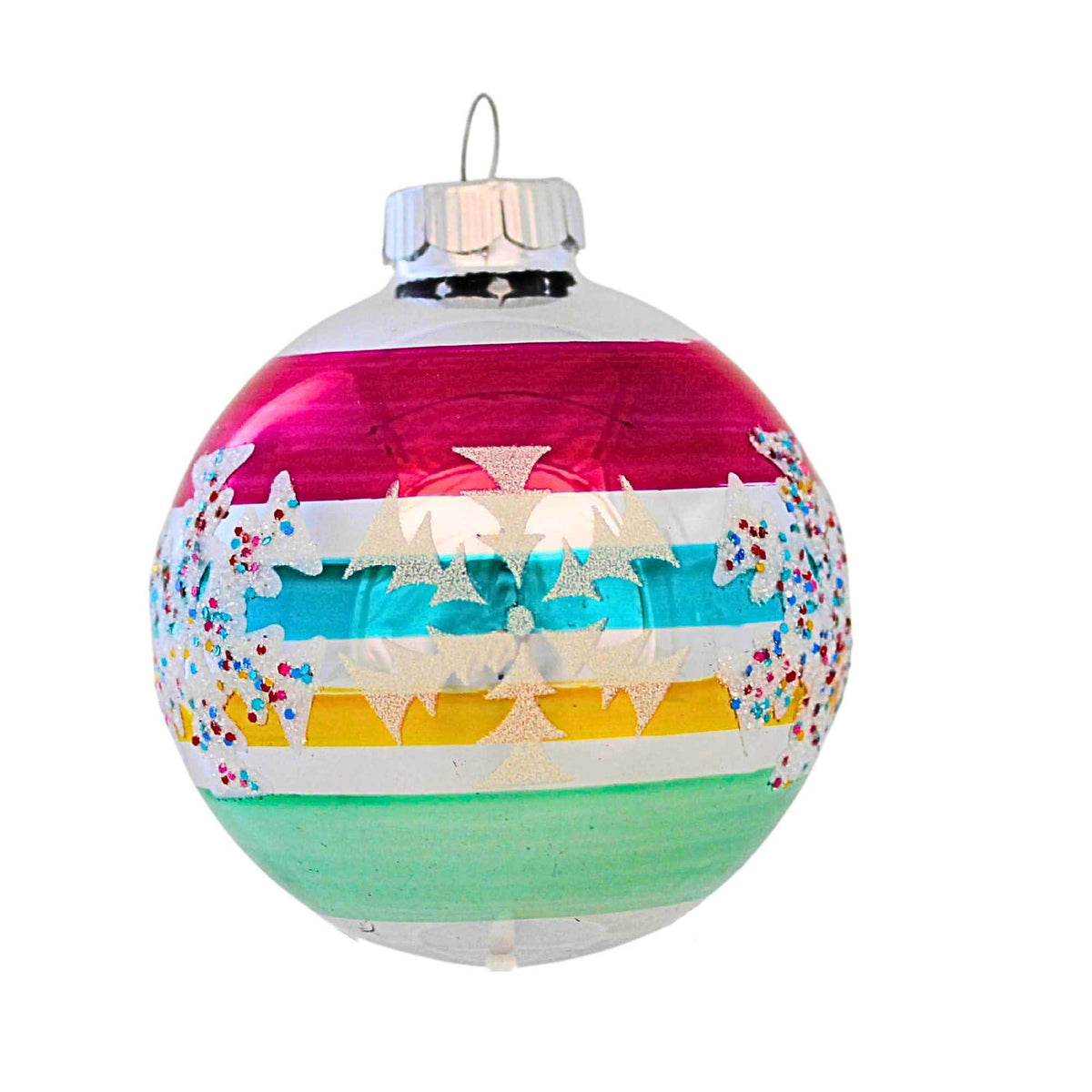 Christopher Radko Striped Ball Ornament - - SBKGifts.com