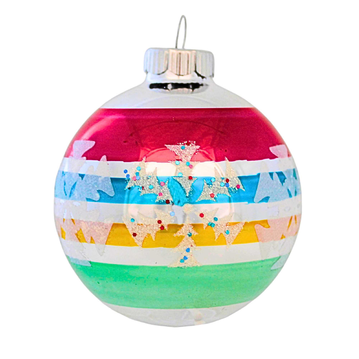 Christopher Radko Striped Ball Ornament - - SBKGifts.com