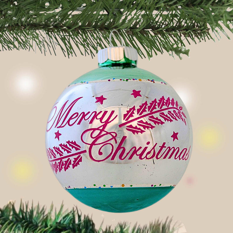 Christopher Radko Merry Christmas Ball Ornament - - SBKGifts.com