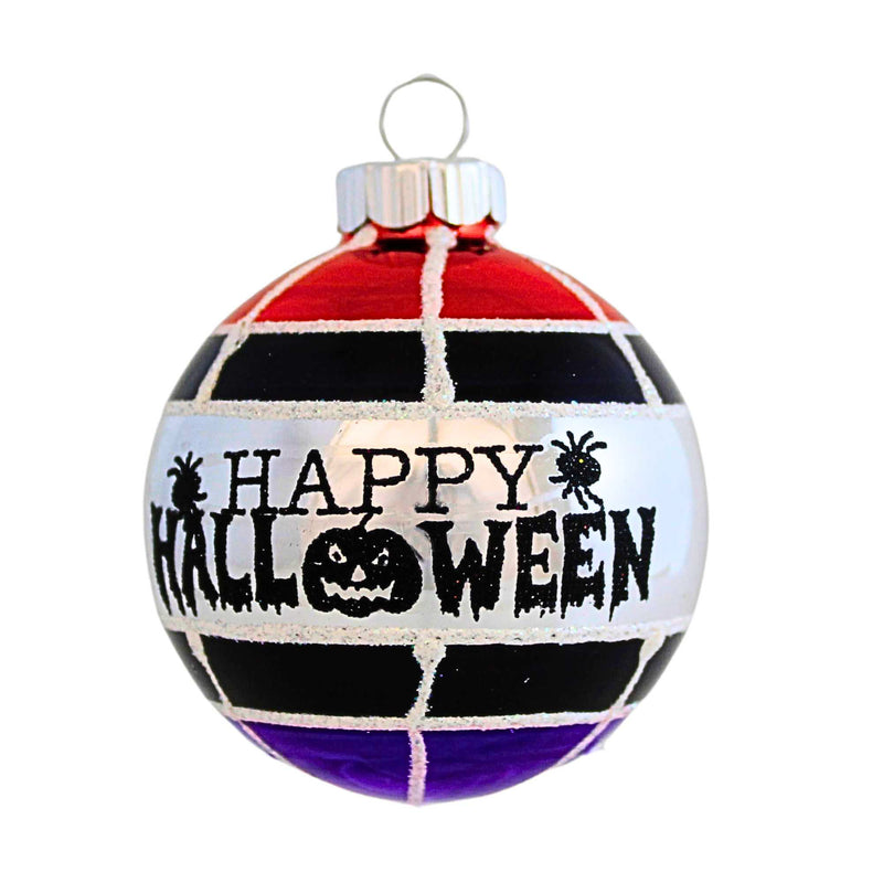 Christopher Radko Company Happy Halloween Ornament - One Ornament 2.75 Inch, Glass - Shiny Brite Vintage Inspired 2.75Inhalsbw (62297)