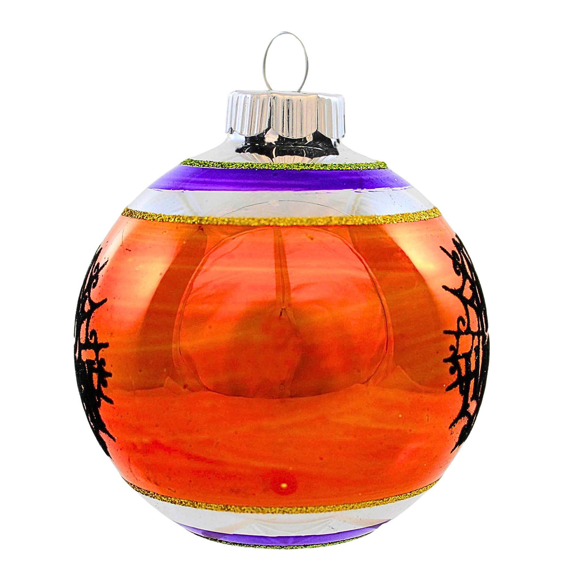 Christopher Radko Halloween Flocked Ball Ornament - - SBKGifts.com