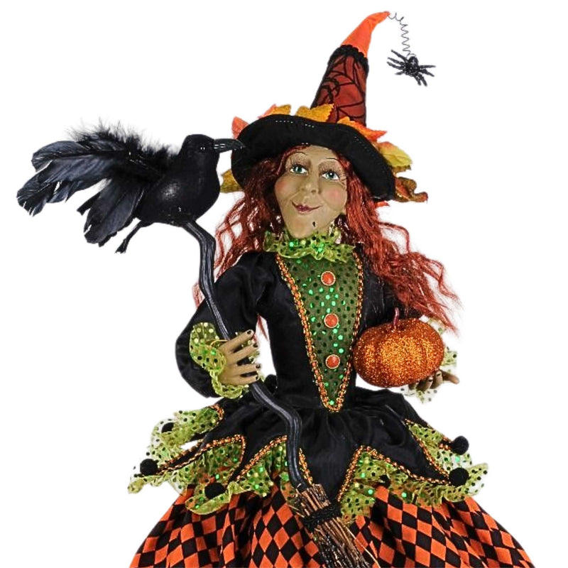 Widmann Hexenbesen – Zerlegbar, 125 Cm, Holzoptik, Perfekt Für Halloween-Kostüme & Deko