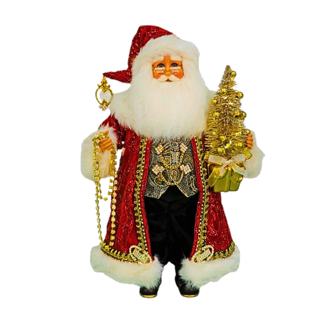 (62324) Lighted Traditional Elegance Santa