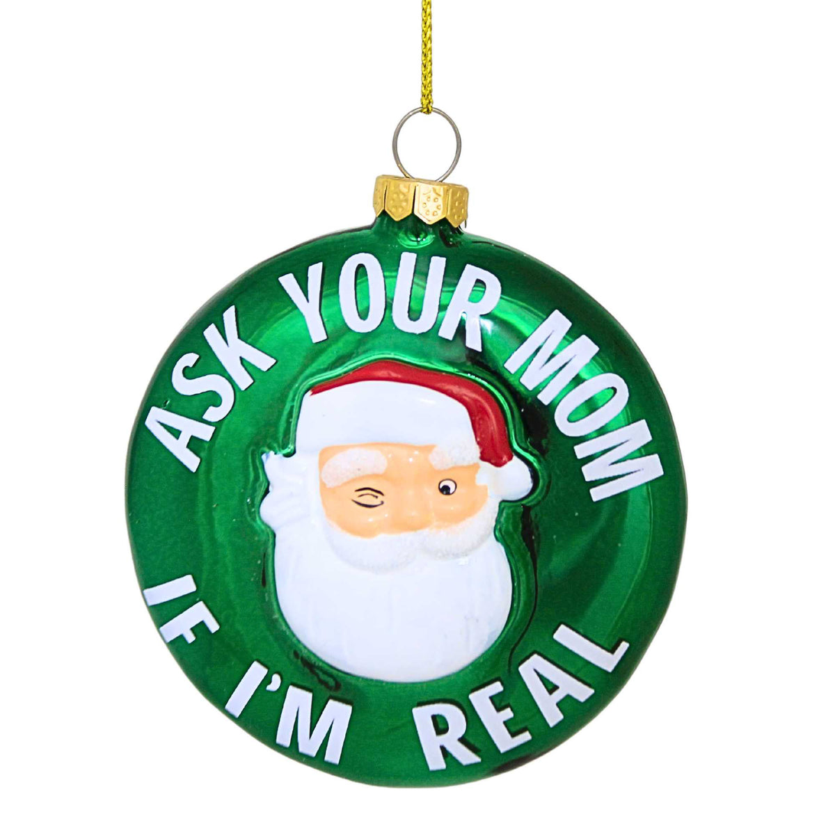 (62326) Winking Santa Ornament