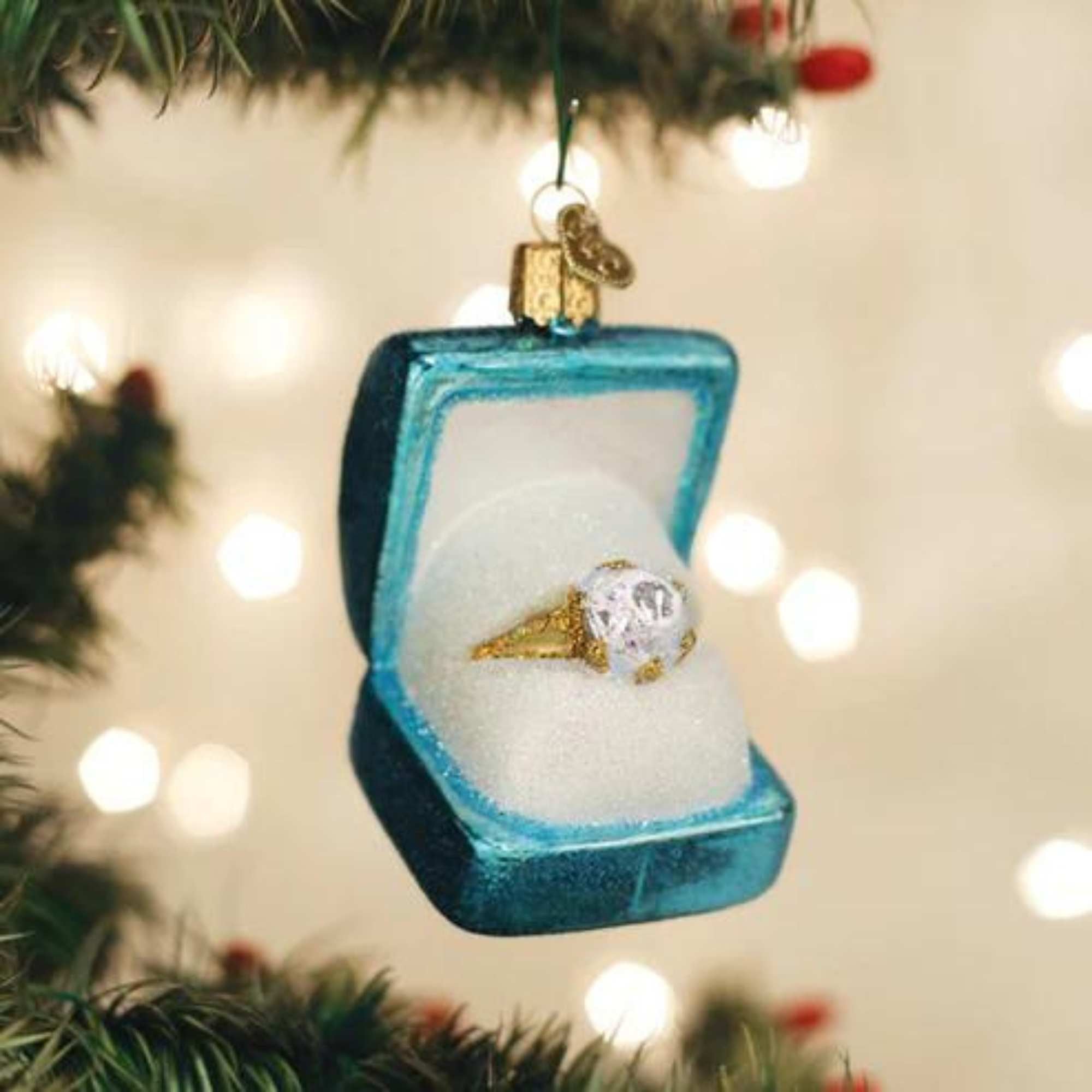 Engagement ring christmas ornament hotsell