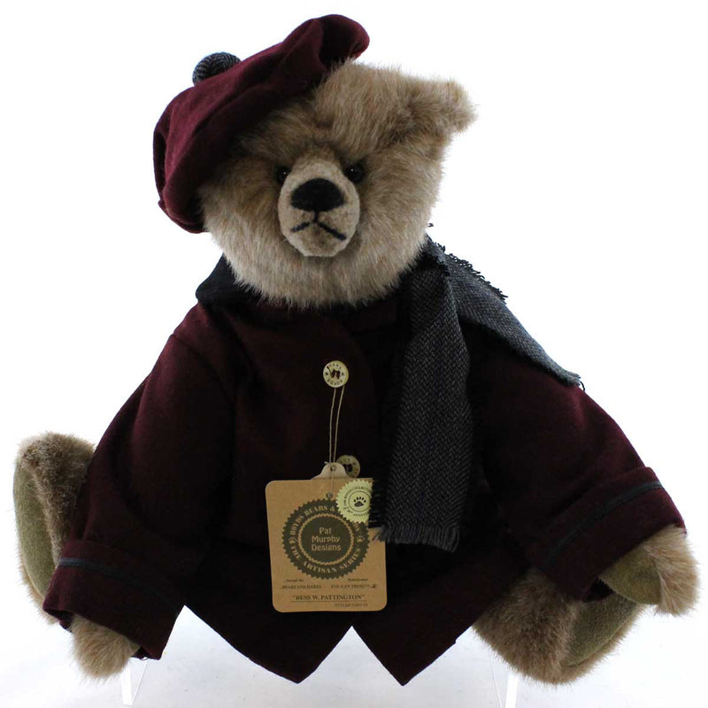Boyds Bears Plush Bess W Pattington Fabric Artisan Bear Dressed Winter 9200102 (6233)