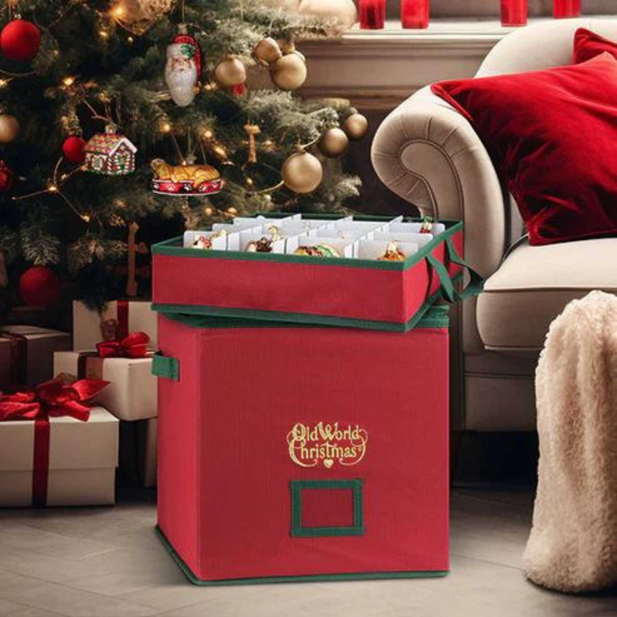Old World Christmas Ornament Storage Box - - SBKGifts.com