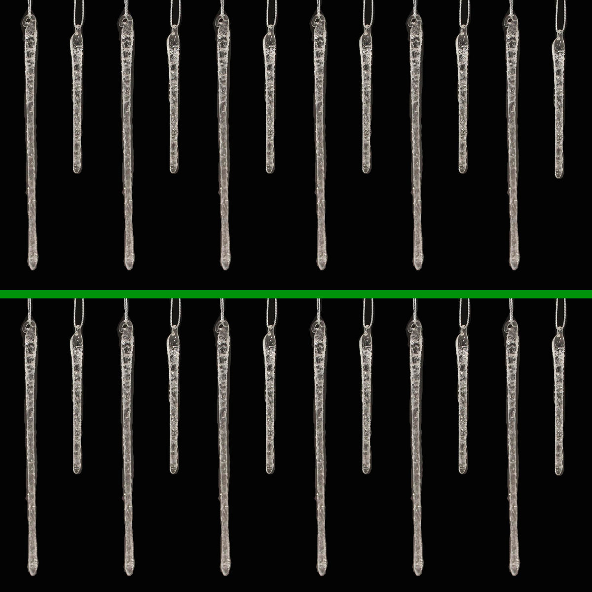 (62400) Frosty Glass Icicles St/24