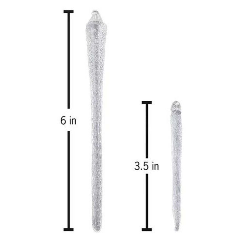 Old World Christmas Frosty Glass Icicles St/6 - - SBKGifts.com