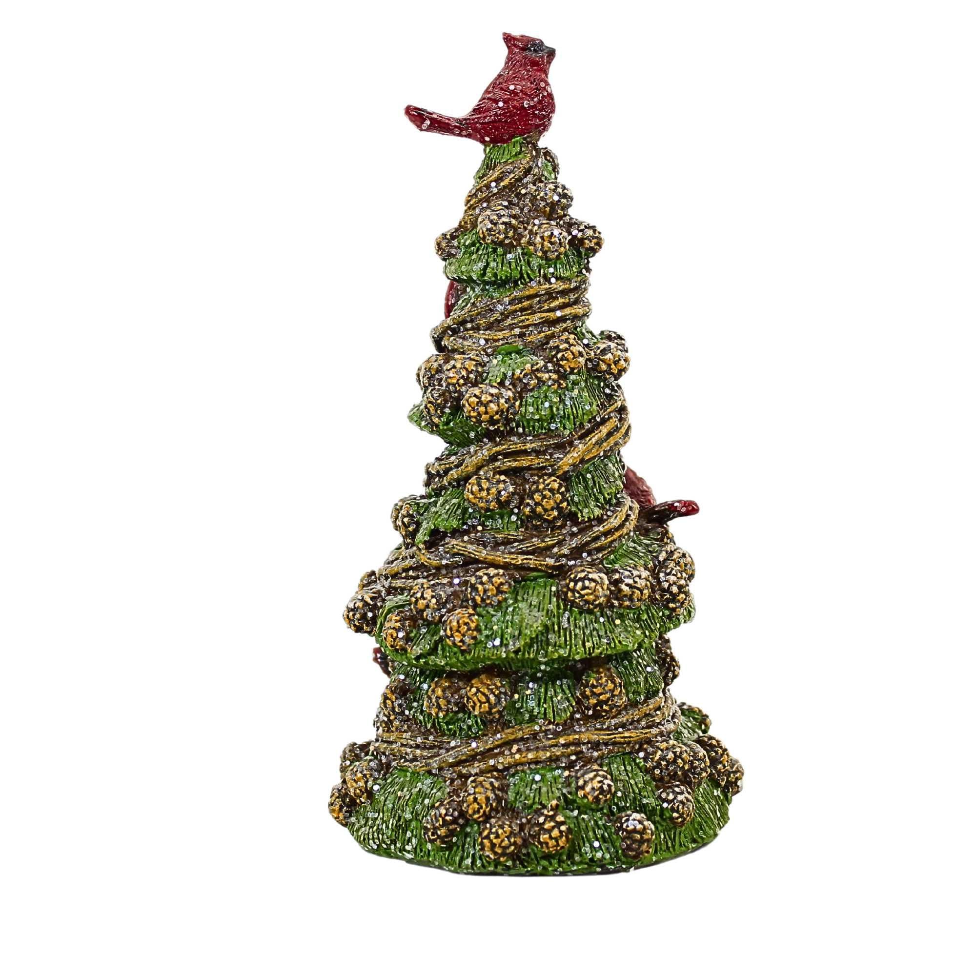 ROMAN Pinecone Tree With Cardinal - Thumbnail 2