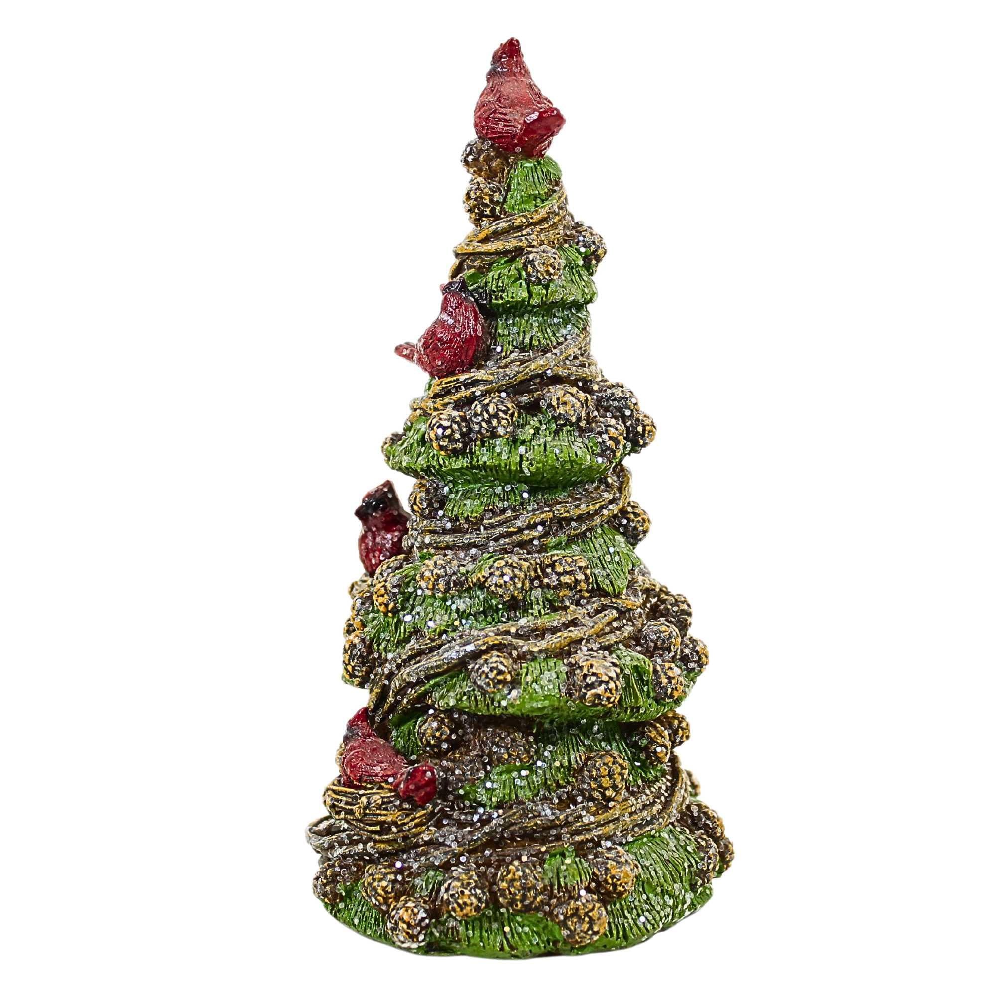 ROMAN Pinecone Tree With Cardinal - Thumbnail 3
