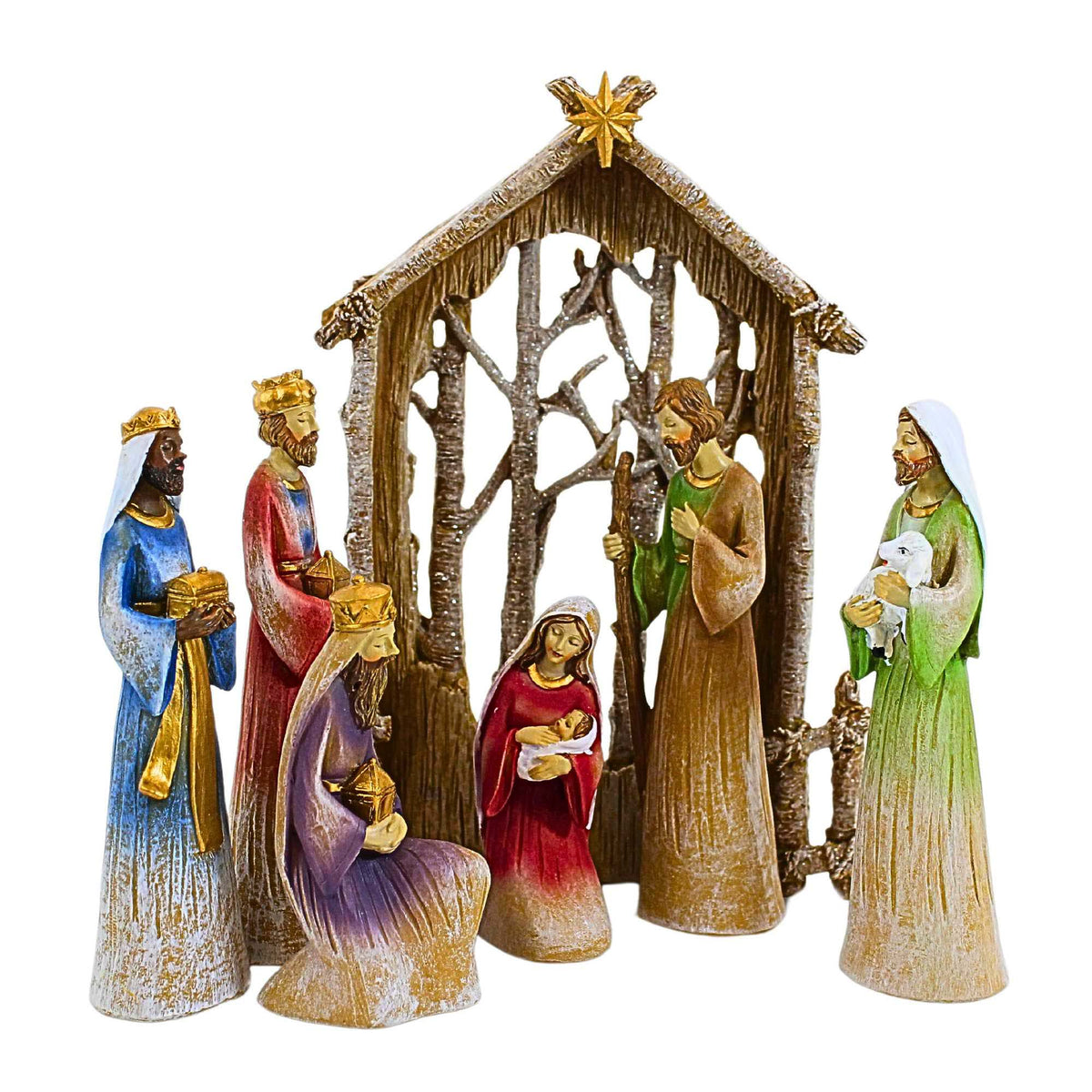62482 Birch Nativity Set 136433