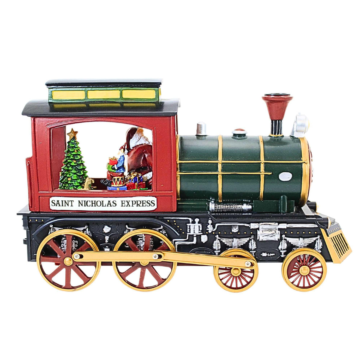 Roman Musical Train Engine With Tree - - SBKGifts.com