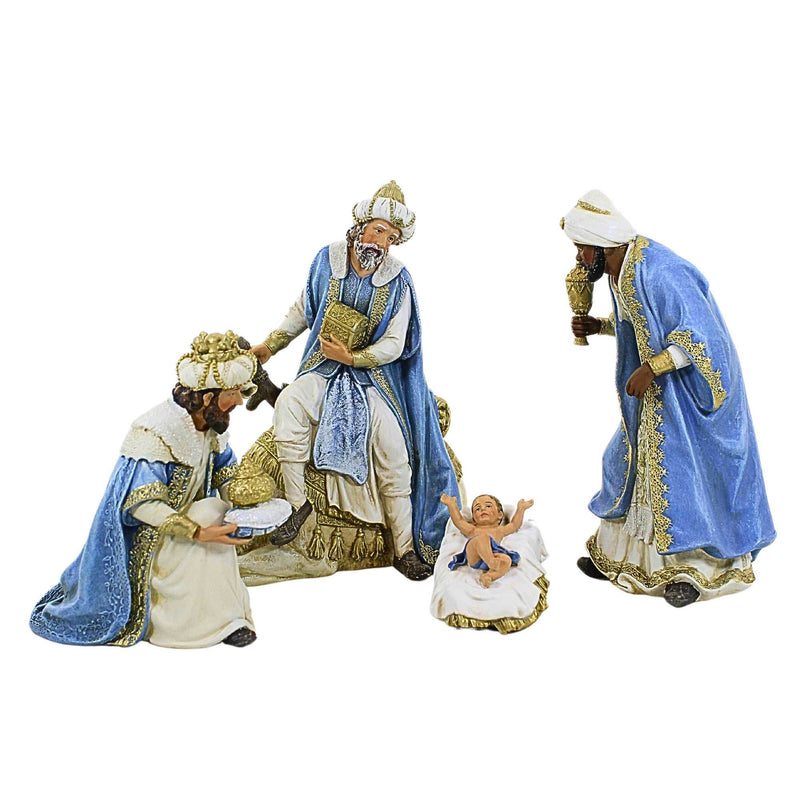 Joseph Studio Nativity In Gold And Blue - - SBKGifts.com