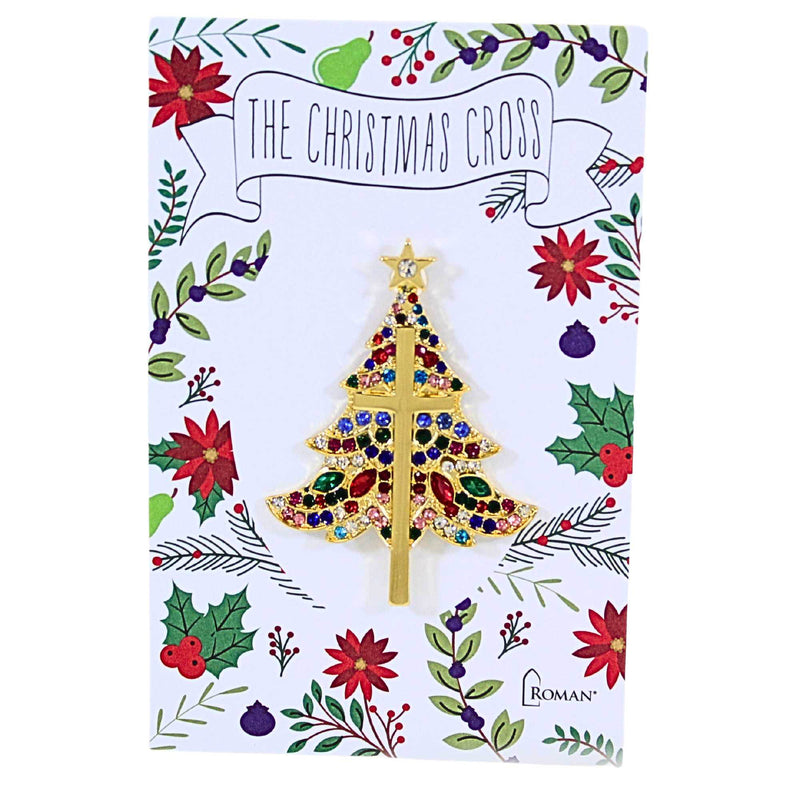 (62510) Christmas Cross Tree Pin