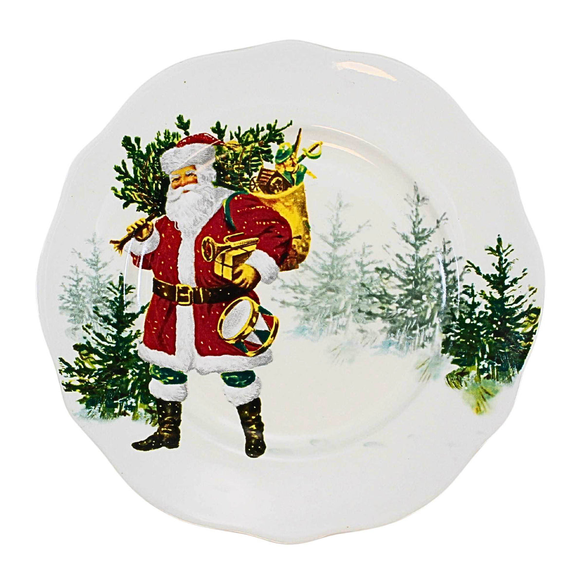 Tag Christmas Appetizer Plate Set - - SBKGifts.com