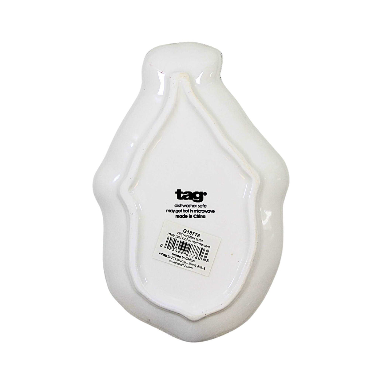 Tag Santa Tidbit Plate - - SBKGifts.com