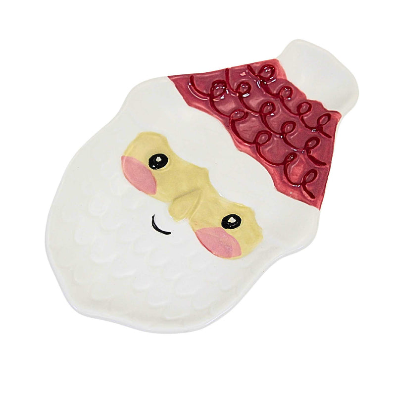Tag Santa Tidbit Plate - - SBKGifts.com