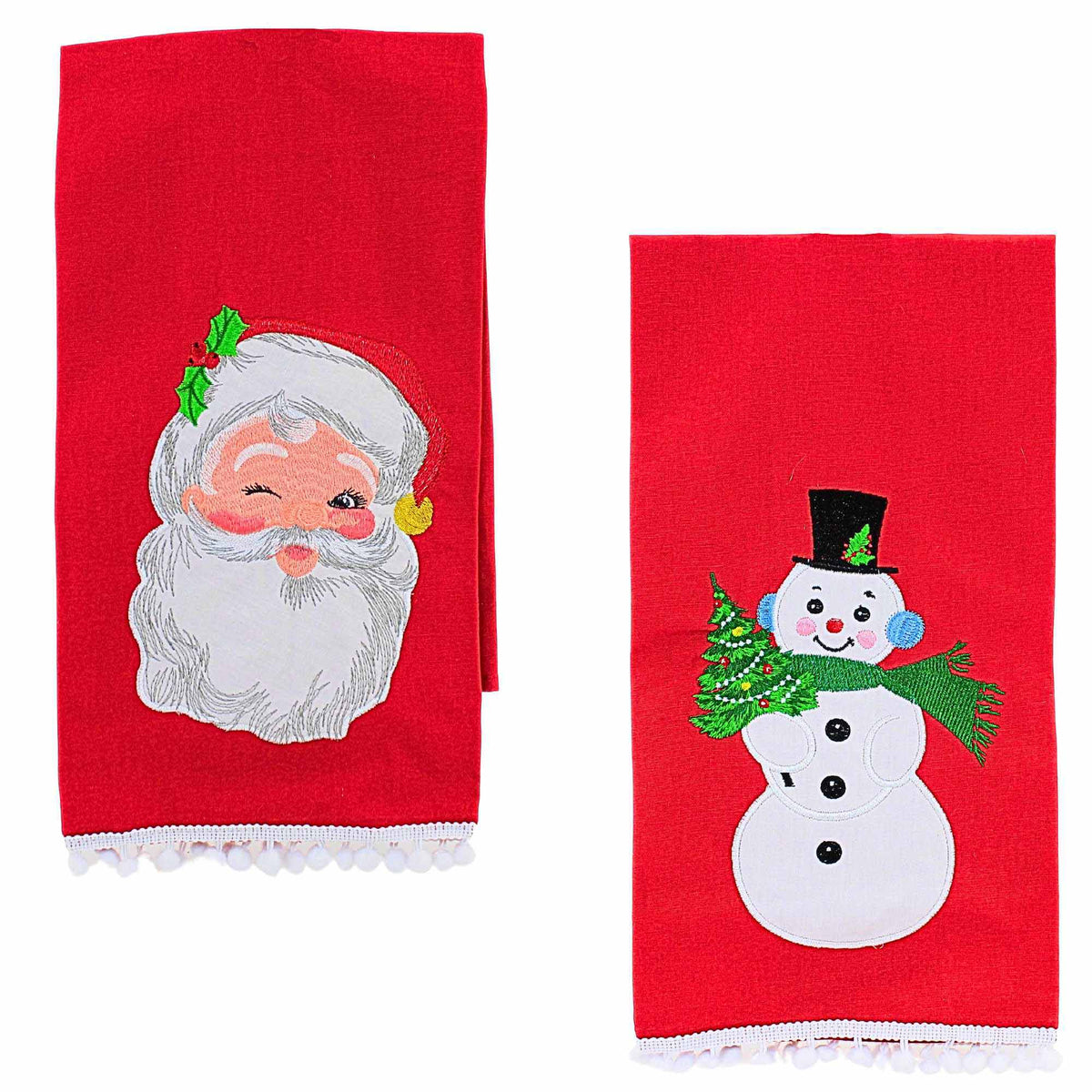 (62611) Snowman/Santa Tea Towel