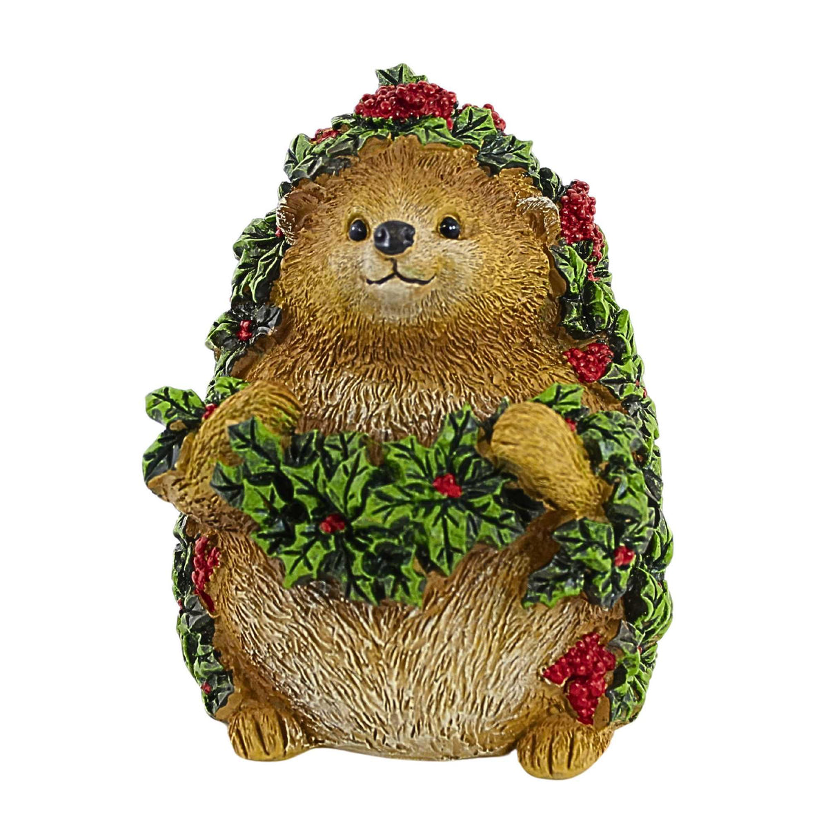 62654 Hedgehog With Holly Garland 137039