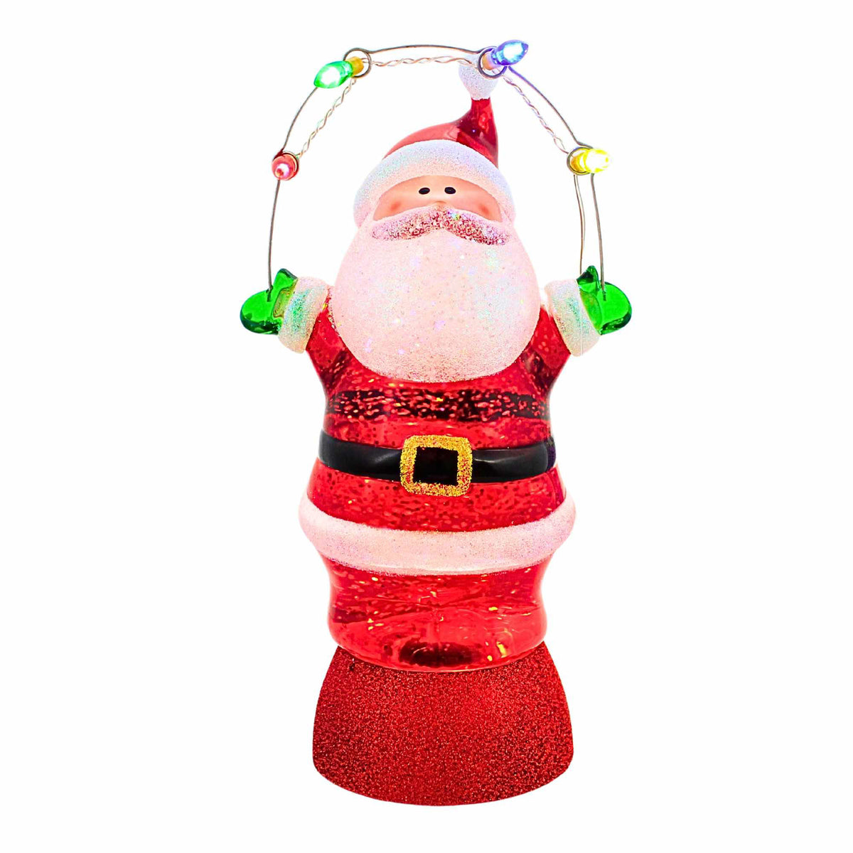 (62655) Swirling Santa With Lights