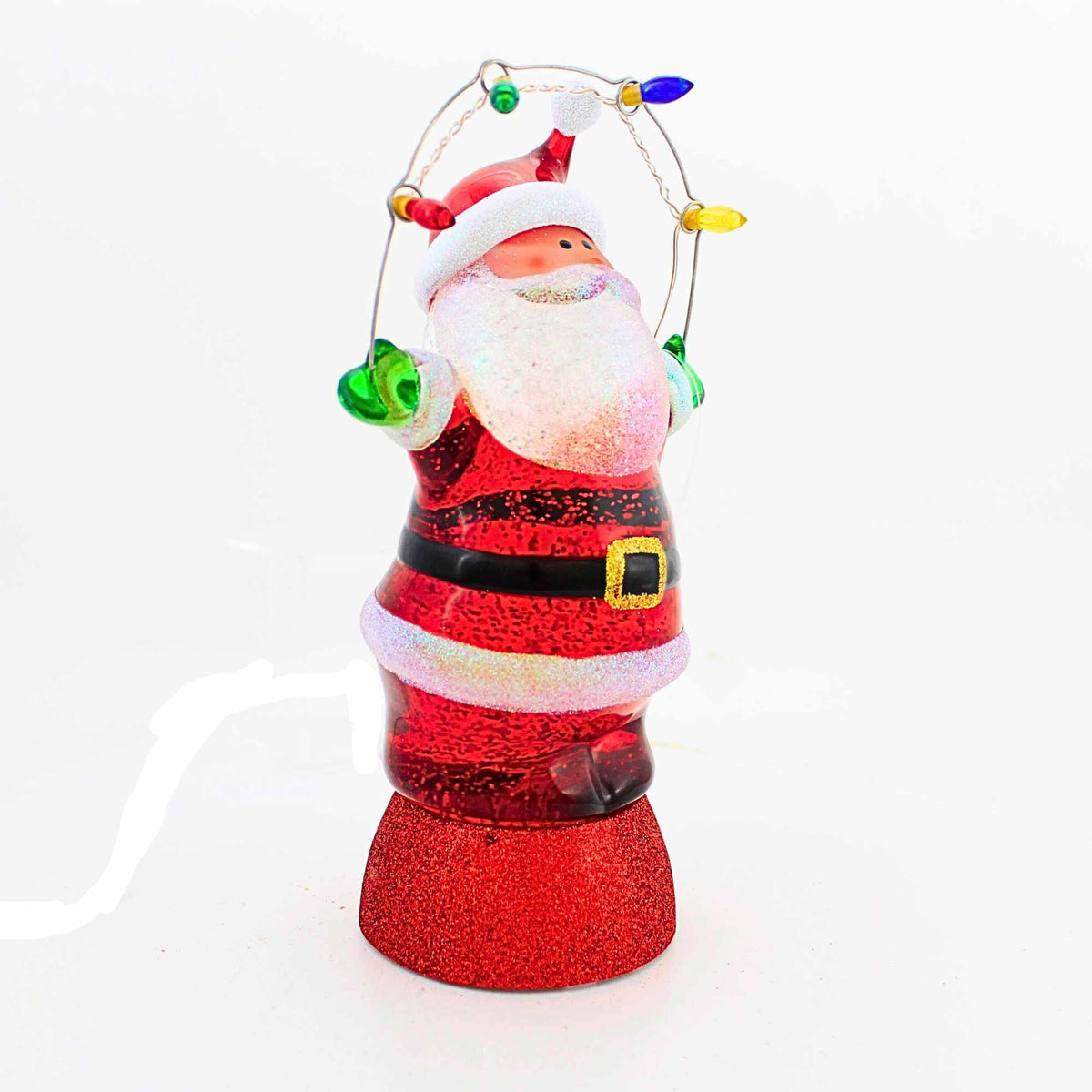 Roman Swirling Santa With Lights - - SBKGifts.com