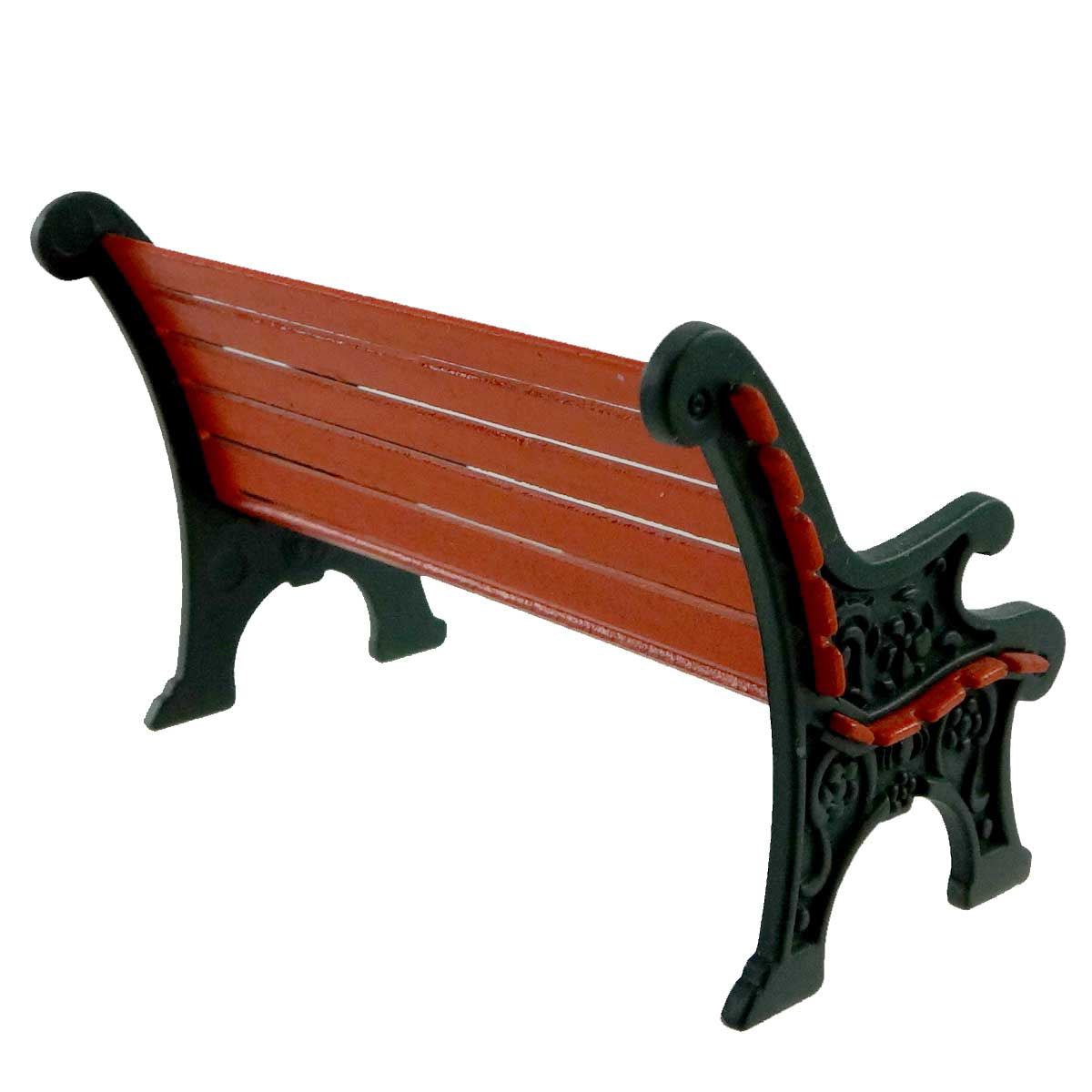Department 56 Accessory Red Wrought Iron Park Bench - - SBKGifts.com
