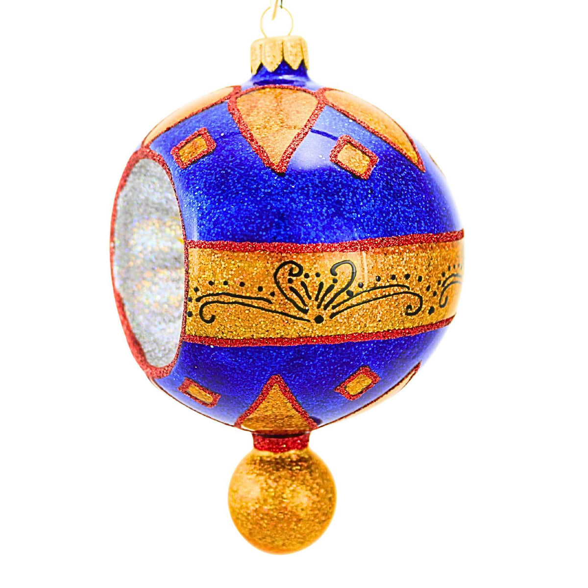Metzler Bros. Blue Glittered Reflector - - SBKGifts.com