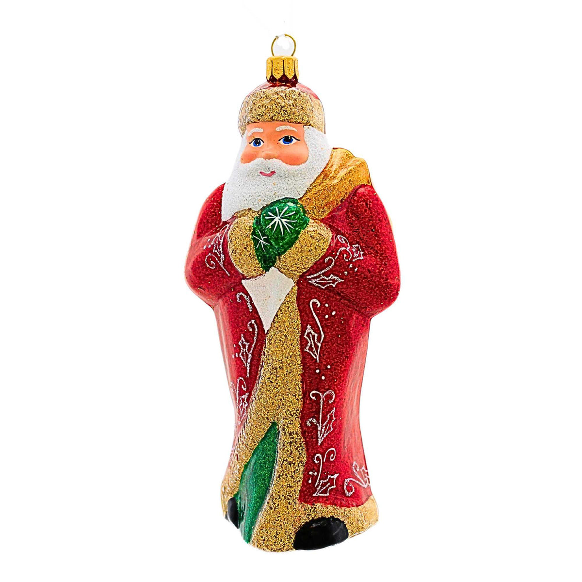 (62723) Glittered Santa Carrying Gifts