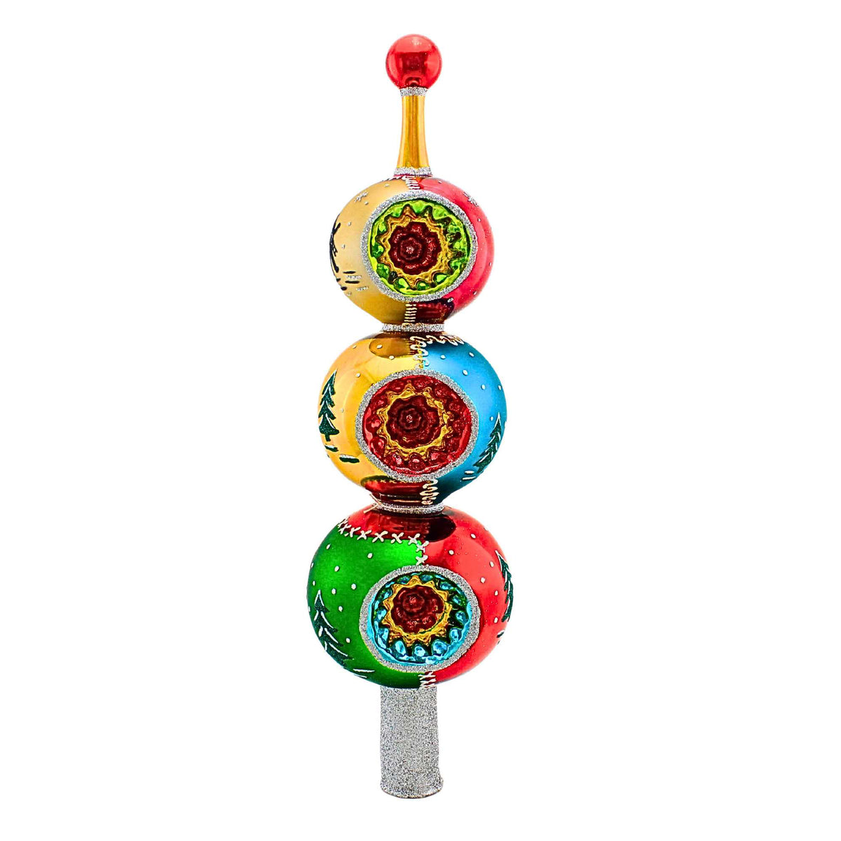 (62726) Tree Topper Painted With Trees