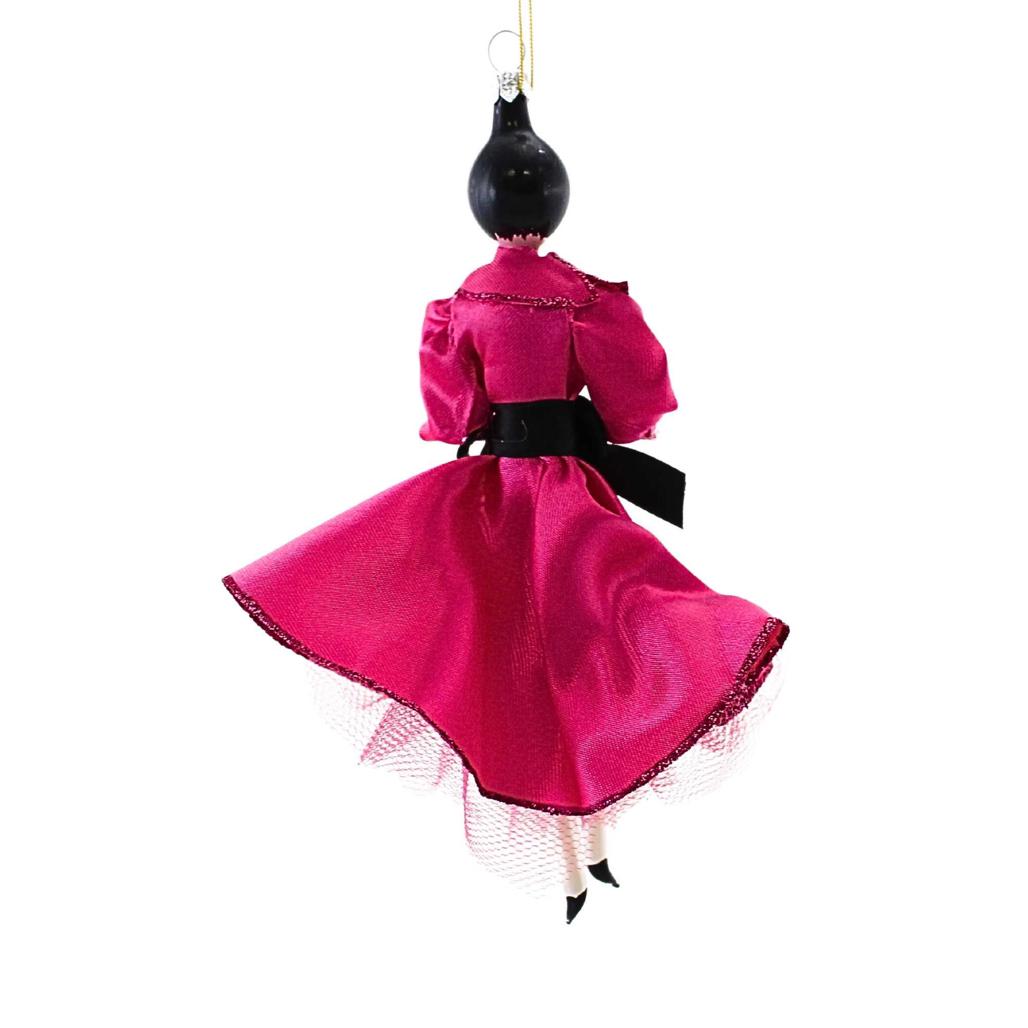 De Carlini Italian Ornaments 6.75In Anastasia In Fuschia Dress, Glass, Diva Fashion Do7840 | SBKGifts.com De Carlini Italian Ornaments 6.75In Anastasia In Fuschia Dress, Glass, Diva Fashion Do7840 | SBKGifts.com