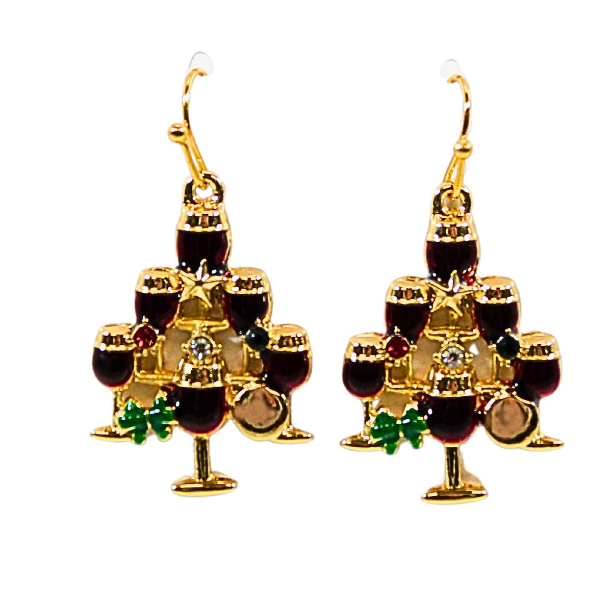 Roman Gold Wine Tree Earring - - SBKGifts.com