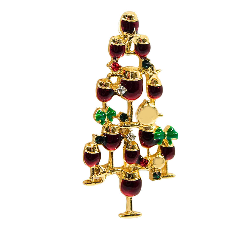 Roman Gold Wine Tree Pin - - SBKGifts.com