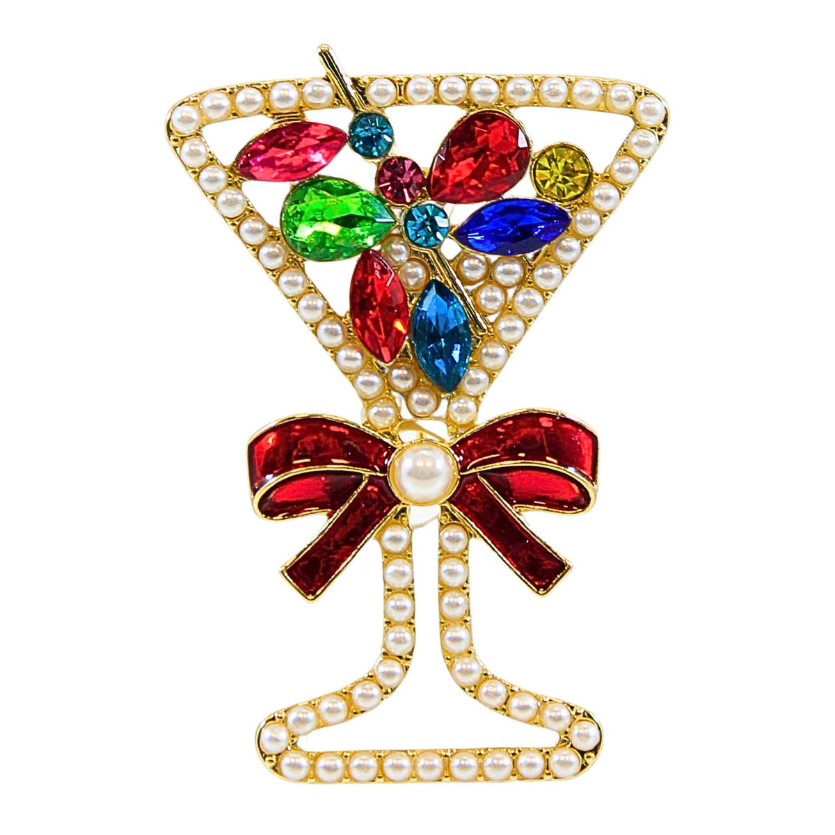 Roman Christmas Cocktail Pin - - SBKGifts.com