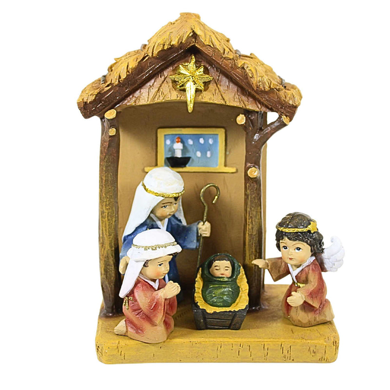 Roman Stable W/Children Nativity Set 11 - - SBKGifts.com
